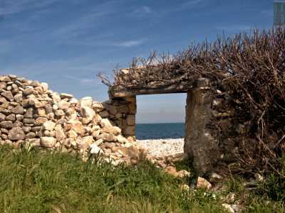 ...su cui si aprono delle aperture che portano in aperta campagna